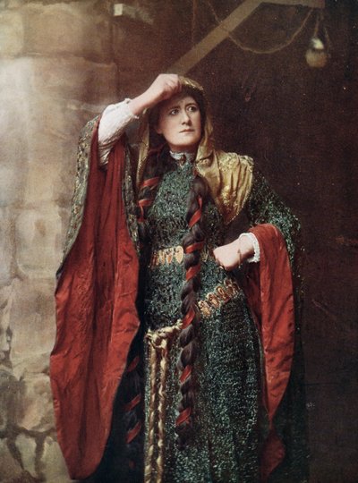 Miss Ellen Terry, from a photograph by Window & Grove by English School